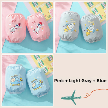 Προστατευτικές μανσέτες για βρέφη 0–3 ετών, αδιάβροχες και ανθεκτικές στο λάδι, ύφασμα tarpaulin, καρτούν κοντό σχέδιο