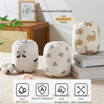 Bērnu piedurņu aizsargs - pret netīrumiem, unisex, karikatūras raksts, 0–3 gadi, 2025. gada ziema