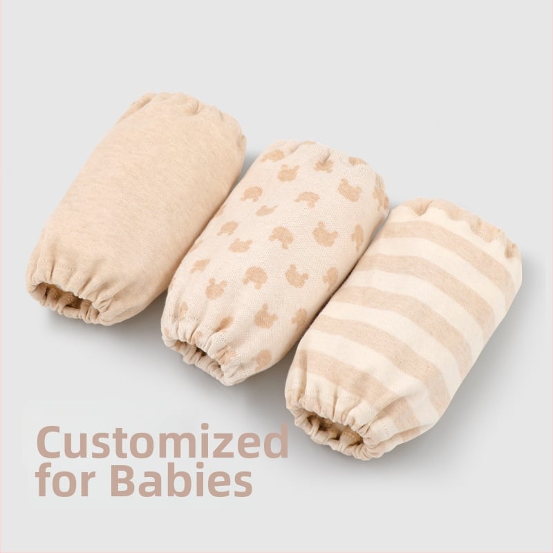 Bērnu roku piedurknes no 100% kokvilnas, svītrainas, visu sezonu, pret netīrumiem, vecuma diapazonam 0–8 gadi, Yan Heart Sky