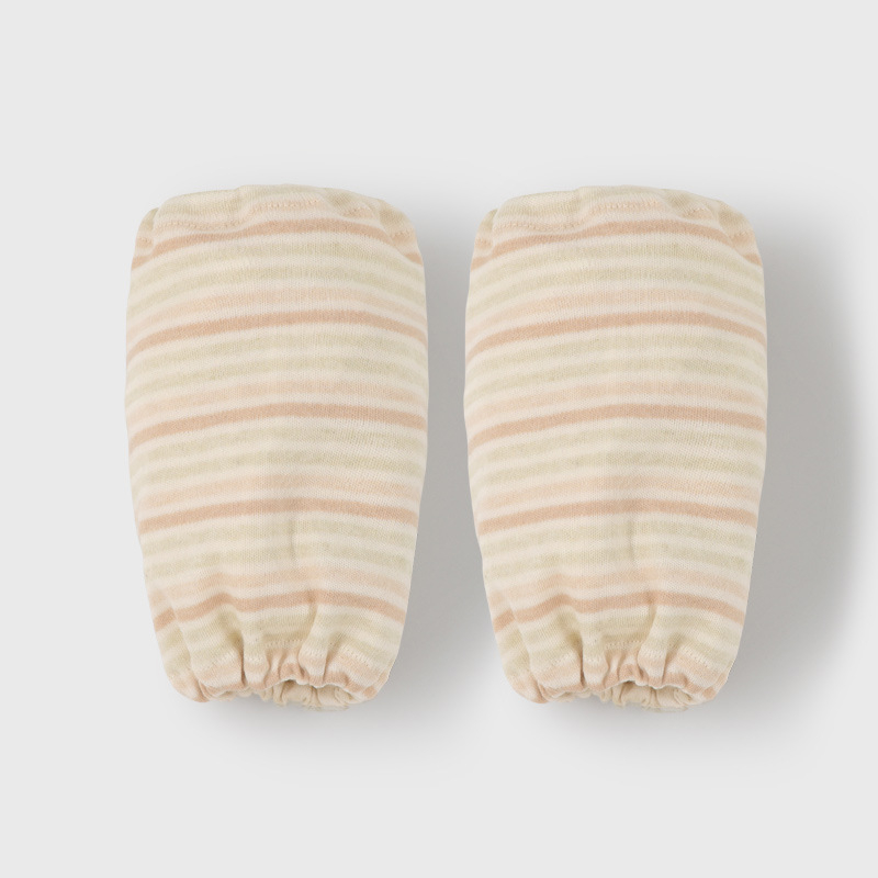 Bērnu roku piedurknes no 100% kokvilnas, svītrainas, visu sezonu, pret netīrumiem, vecuma diapazonam 0–8 gadi, Yan Heart Sky