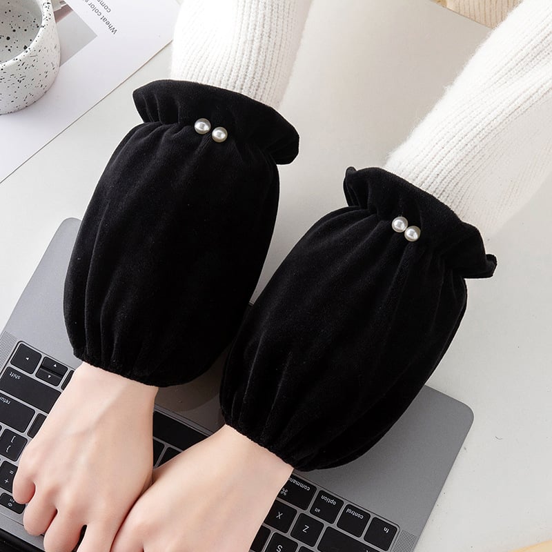 Μανσέτες προστασίας από λεκέδες, από λεπτό φλίς, ποδιά χωρίς μανίκια, μοντέρνος μινιμαλιστικός σχεδιασμός