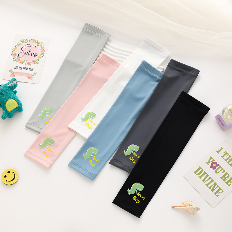 Παιδικά μανίκια προστασίας από τον ήλιο με ύφασμα ice silk, νάιλον βάση, λεπτά και διαπνέοντα για εξωτερική χρήση το καλοκαίρι