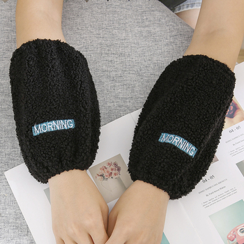 Μανσέτα βραχίονα με αντι-λερωτικό φινίρισμα, παχιά Teddy Velvet, κορεατικού στυλ, μοτίβο λουλούδια/χορτά/φυτά, για γυναίκες και παιδιά