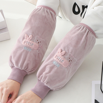 Προστατευτικό μανίκι από φλανέλα, κατά της βρωμιάς, σχέδιο καρτούν, για ενήλικες και παιδιά