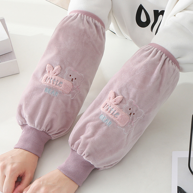 Προστατευτικό μανίκι από φλανέλα, κατά της βρωμιάς, σχέδιο καρτούν, για ενήλικες και παιδιά