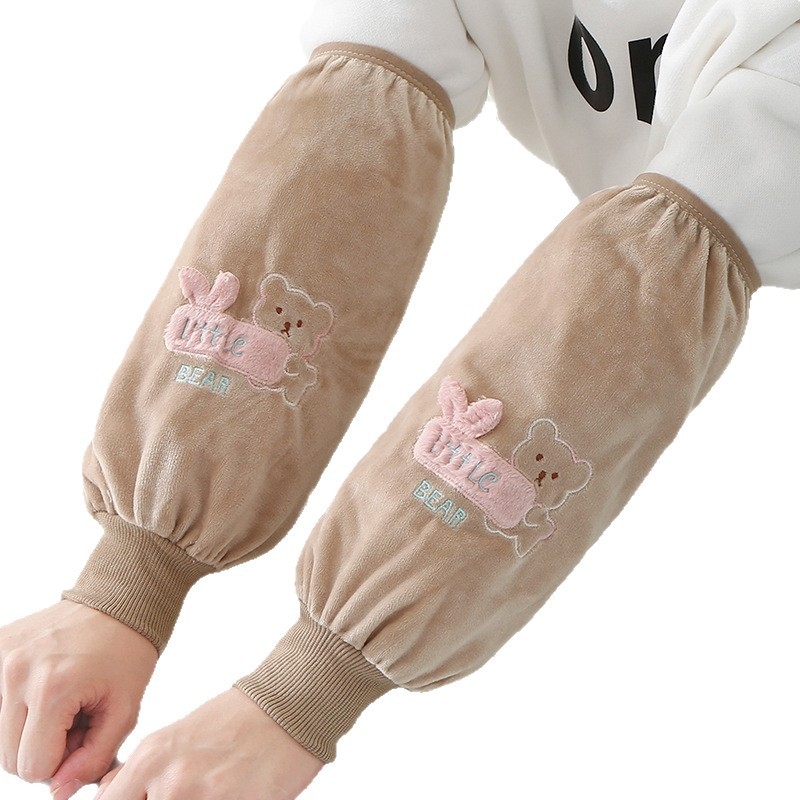 Προστατευτικό μανίκι από φλανέλα, κατά της βρωμιάς, σχέδιο καρτούν, για ενήλικες και παιδιά