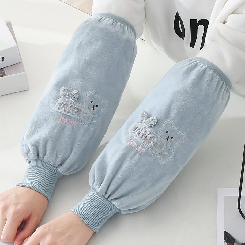 Προστατευτικό μανίκι από φλανέλα, κατά της βρωμιάς, σχέδιο καρτούν, για ενήλικες και παιδιά