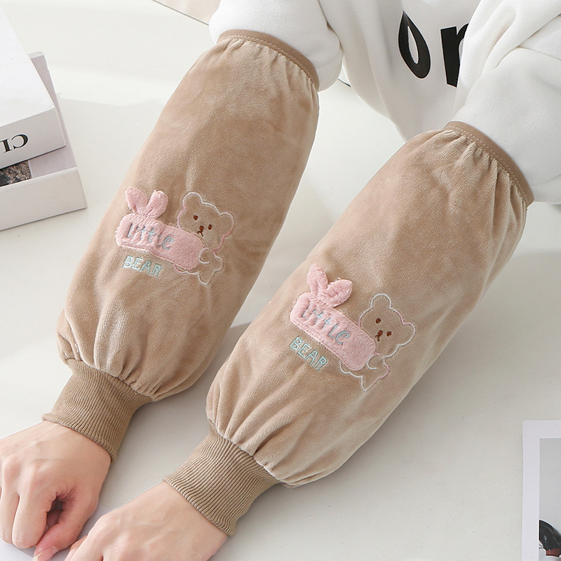 Προστατευτικό μανίκι από φλανέλα, κατά της βρωμιάς, σχέδιο καρτούν, για ενήλικες και παιδιά