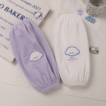 Poliészter ujjvédő kartun mintával, anti-szennyeződés, gyerekeknek és tiniknek.