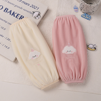 Poliészter ujjvédő kartun mintával, anti-szennyeződés, gyerekeknek és tiniknek.