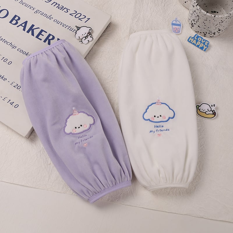 Poliészter ujjvédő kartun mintával, anti-szennyeződés, gyerekeknek és tiniknek.