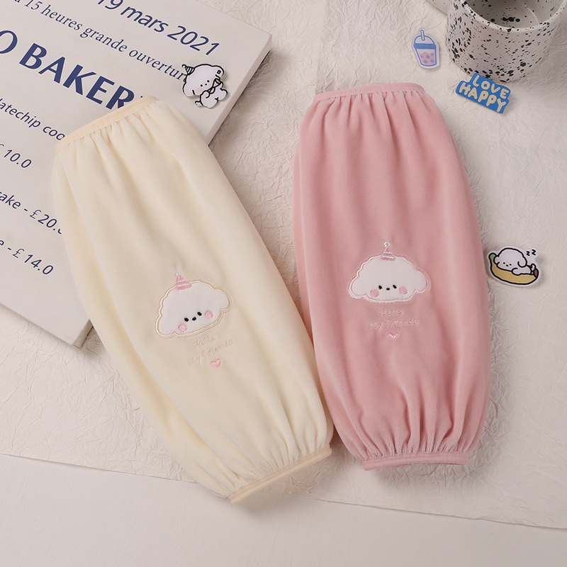 Poliészter ujjvédő kartun mintával, anti-szennyeződés, gyerekeknek és tiniknek.