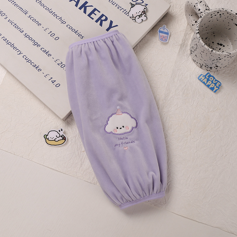 Poliészter ujjvédő kartun mintával, anti-szennyeződés, gyerekeknek és tiniknek.