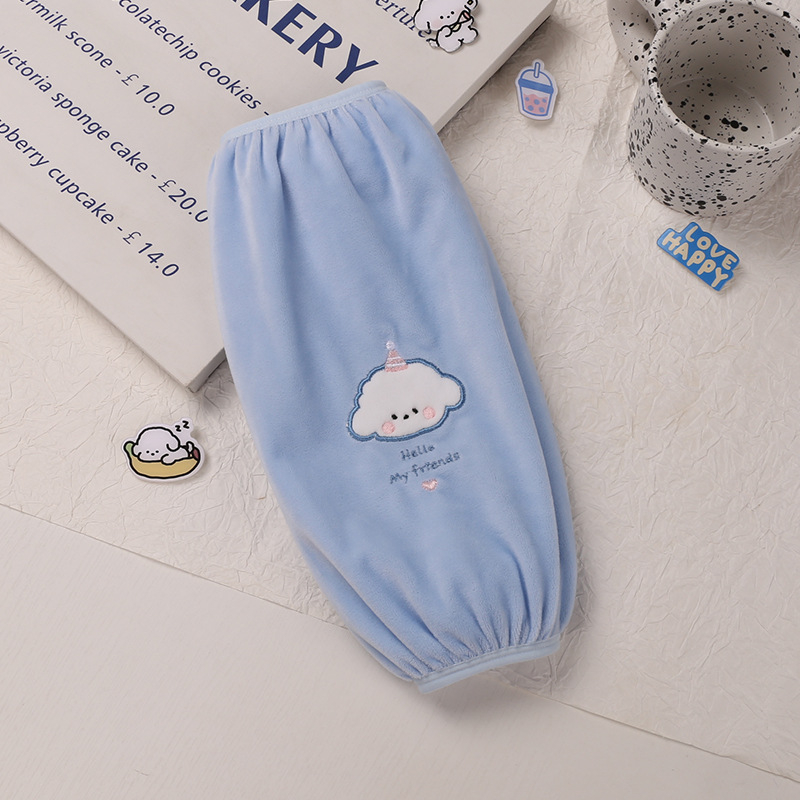 Poliészter ujjvédő kartun mintával, anti-szennyeződés, gyerekeknek és tiniknek.