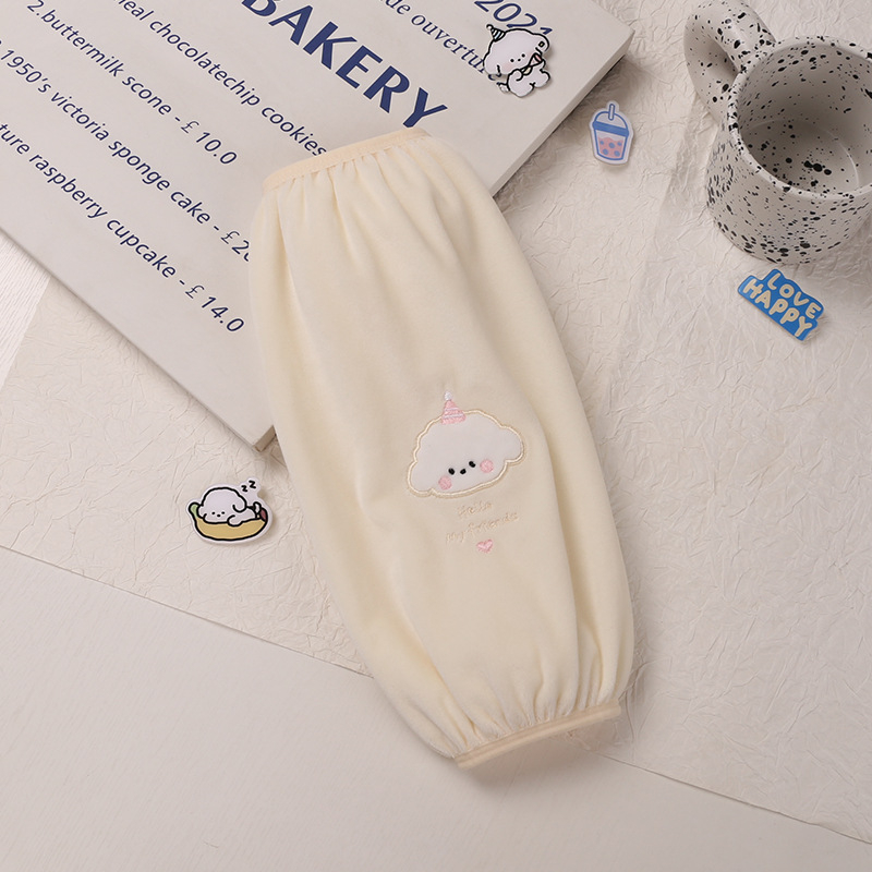 Poliészter ujjvédő kartun mintával, anti-szennyeződés, gyerekeknek és tiniknek.