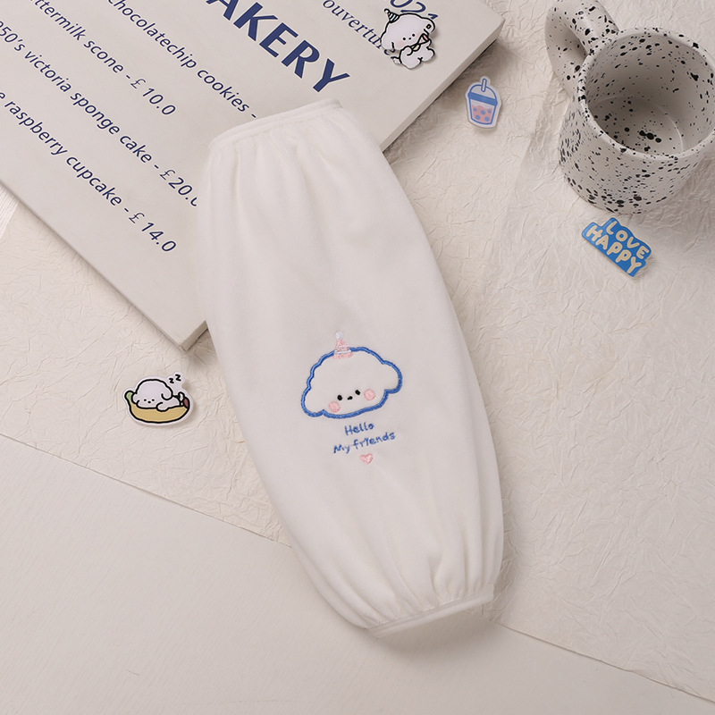 Poliészter ujjvédő kartun mintával, anti-szennyeződés, gyerekeknek és tiniknek.