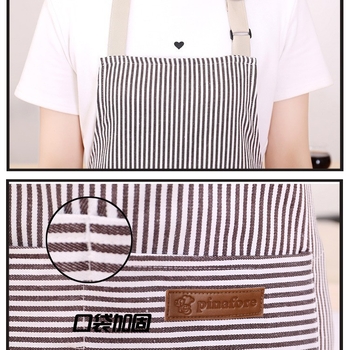 Ποδιά χωρίς μανίκια από πολυεστέρα, με ριγέ σχέδιο, αντιλερωτική, μοντέρνο μινιμαλιστικό στυλ