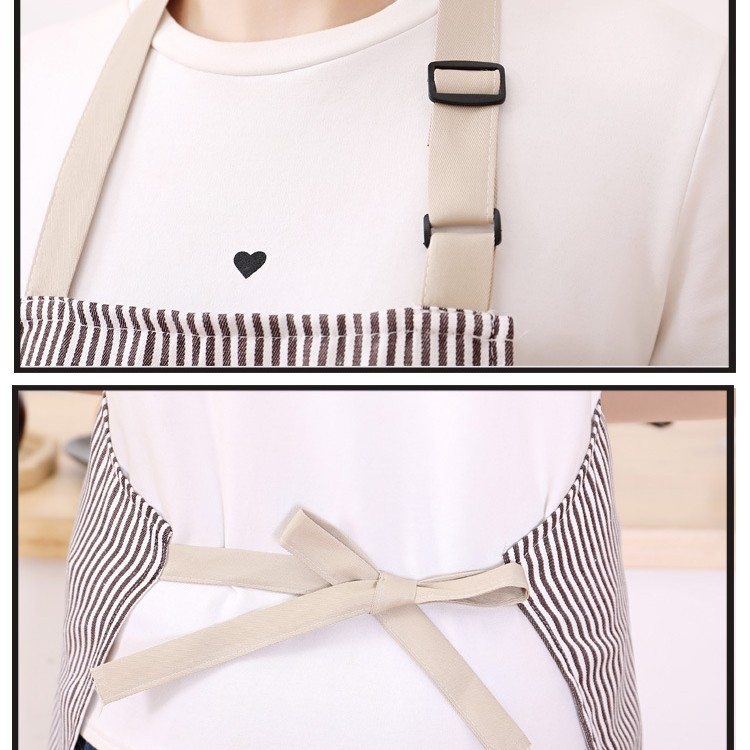 Ποδιά χωρίς μανίκια από πολυεστέρα, με ριγέ σχέδιο, αντιλερωτική, μοντέρνο μινιμαλιστικό στυλ