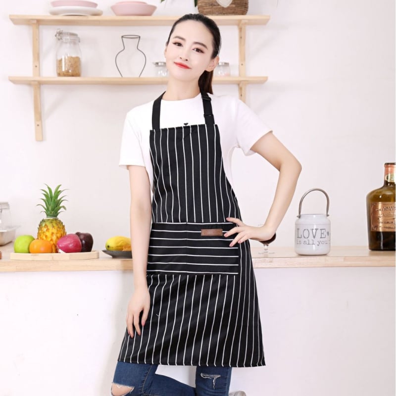 Ποδιά χωρίς μανίκια από πολυεστέρα, με ριγέ σχέδιο, αντιλερωτική, μοντέρνο μινιμαλιστικό στυλ