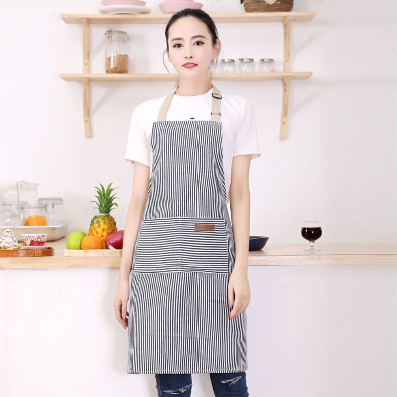 Ποδιά χωρίς μανίκια από πολυεστέρα, με ριγέ σχέδιο, αντιλερωτική, μοντέρνο μινιμαλιστικό στυλ