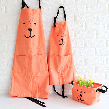 Set kuhinjskih pregača za odrasle i djecu, bez rukava, 100% pamuk, nordijski stil, moderni minimalistički, otporna na prljavštinu