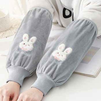 Дълги предпазни маншети за кухня, против замърсяване, фин фланел, карикатурен стил