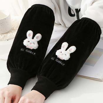 Дълги предпазни маншети за кухня, против замърсяване, фин фланел, карикатурен стил