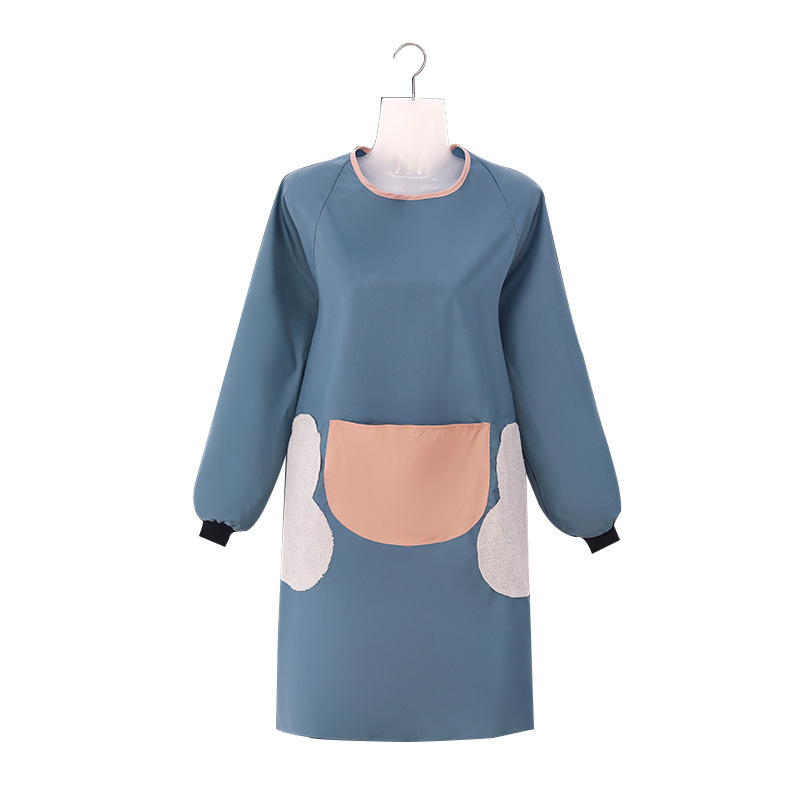 Pregača s dugim rukavima od PVC-a, vodootporna, crtani uzorak, korejski stil