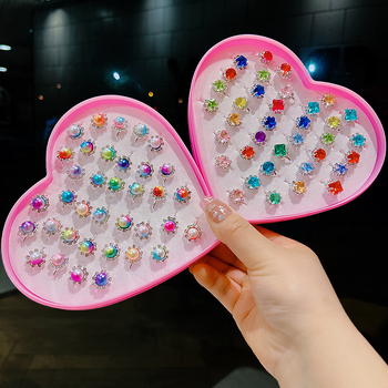 Δαχτυλίδι για παιδιά σε στυλ Πριγκίπισσα, χειροποίητο, γεωμετρικός σχεδιασμός, σειρά Πριγκίπισσα