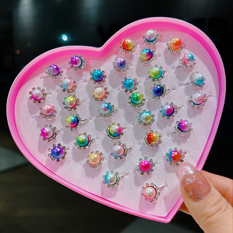 Δαχτυλίδι για παιδιά σε στυλ Πριγκίπισσα, χειροποίητο, γεωμετρικός σχεδιασμός, σειρά Πριγκίπισσα