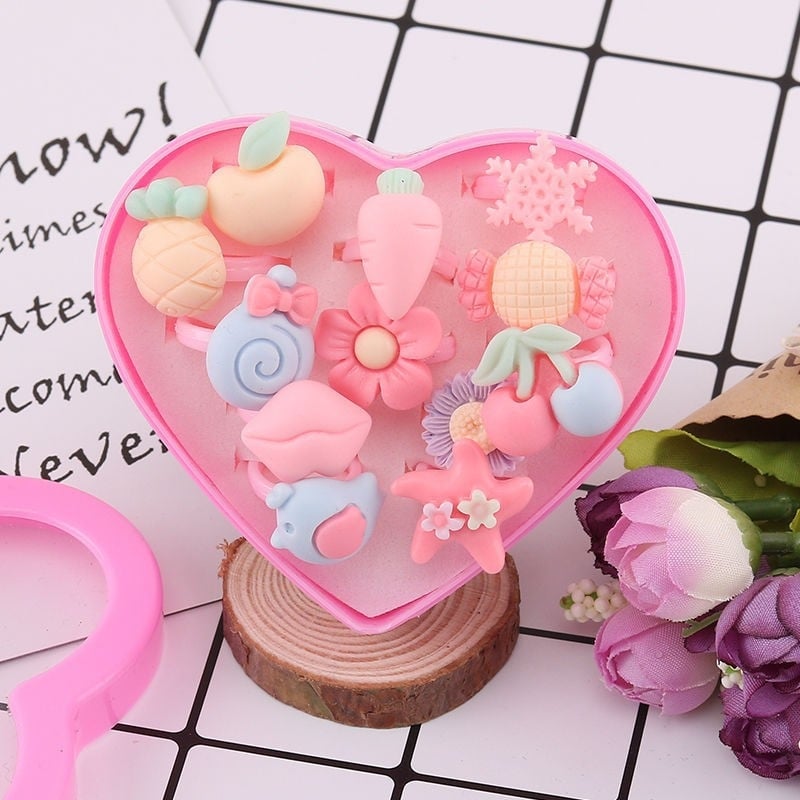 Δαχτυλίδι για παιδιά σε στυλ Πριγκίπισσα, χειροποίητο, γεωμετρικός σχεδιασμός, σειρά Πριγκίπισσα