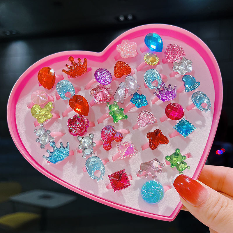 Δαχτυλίδι για παιδιά σε στυλ Πριγκίπισσα, χειροποίητο, γεωμετρικός σχεδιασμός, σειρά Πριγκίπισσα