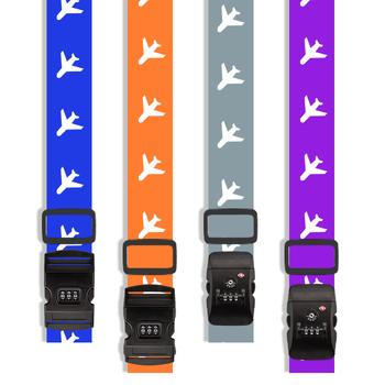 Bretea de bagaj din poliester cu încuietoare cu combinație TSA și protecție împotriva furtului