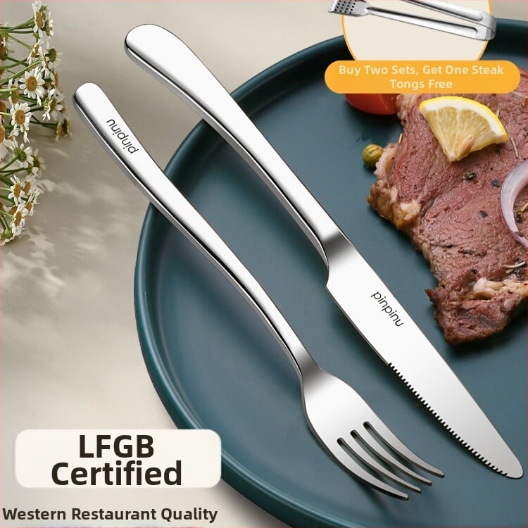 Σετ μαχαιριών, πιρουνιών και πιάτων – Ευρωπαϊκού στυλ, μοτίβο 69850, απλό στυλ, γενικού σκοπού