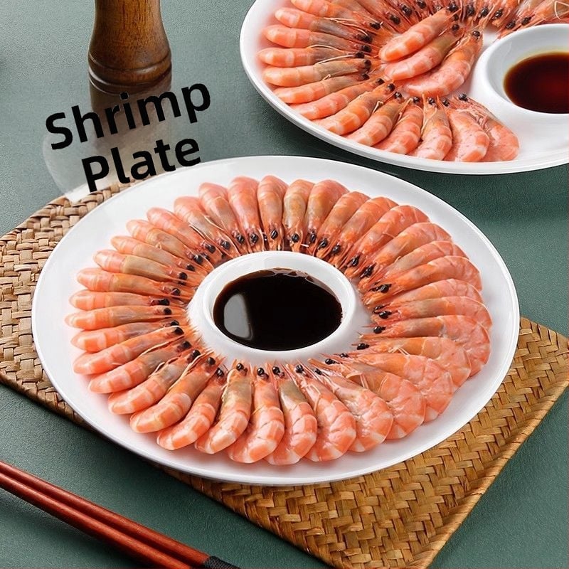 Овална меламинова плоска чиния, едночастово формована, модерен стил, подходяща за хотели