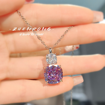 Kunzit set nakita: naušnice, ogrlica i dodatak za ruku; O lanac; privjesak s miješanim dragim kamenjem; uzorci: srce, kapljica, zvončić; korejski stil