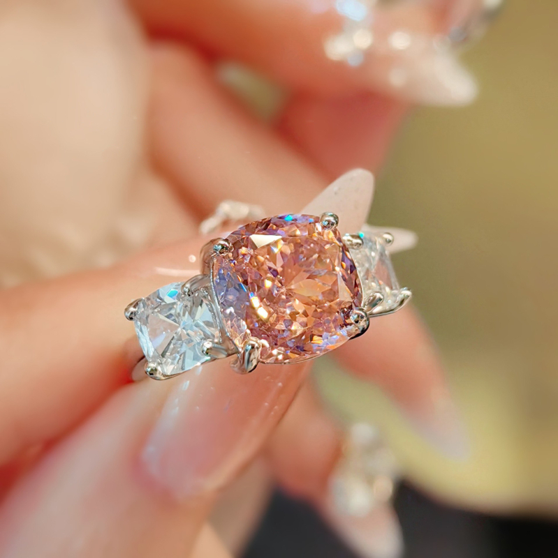 Kunzit set nakita: naušnice, ogrlica i dodatak za ruku; O lanac; privjesak s miješanim dragim kamenjem; uzorci: srce, kapljica, zvončić; korejski stil