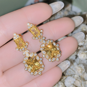 Set nakita: naušnice i ogrlica, bakrena osnova, ugravirani kameni, O-vez, cvjetni uzorak, francuski retro stil