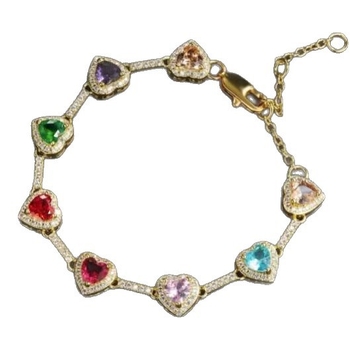 Colier cu zircon inimă încrustat, material cupru-zirconiu, montură micro, placare cupru 18K, unisex, greutate 26.8 g