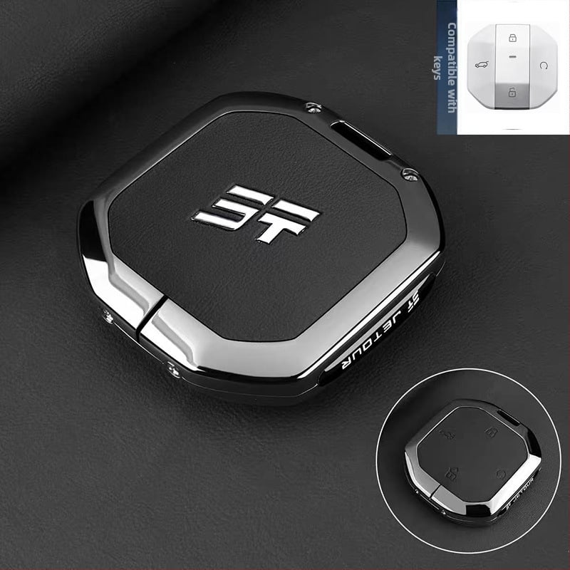 Carcasă de chei Jetour T2 Traveler, Shanhai, T1 — aliaj zinc, stil high-end, personalizabil; compatibil cu 26 modele Jetour.