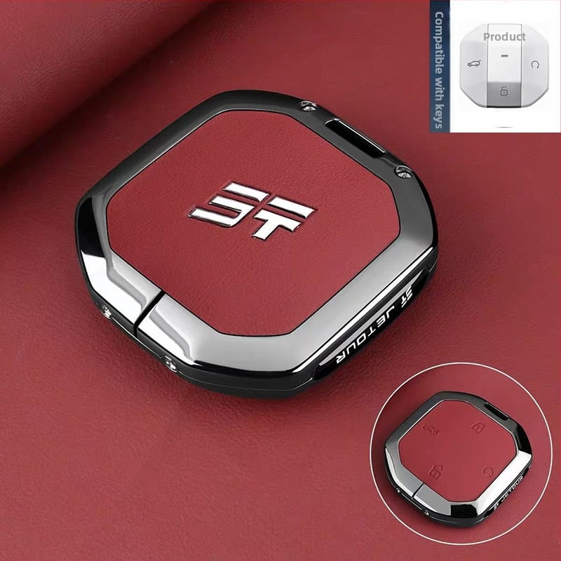 Carcasă de chei Jetour T2 Traveler, Shanhai, T1 — aliaj zinc, stil high-end, personalizabil; compatibil cu 26 modele Jetour.