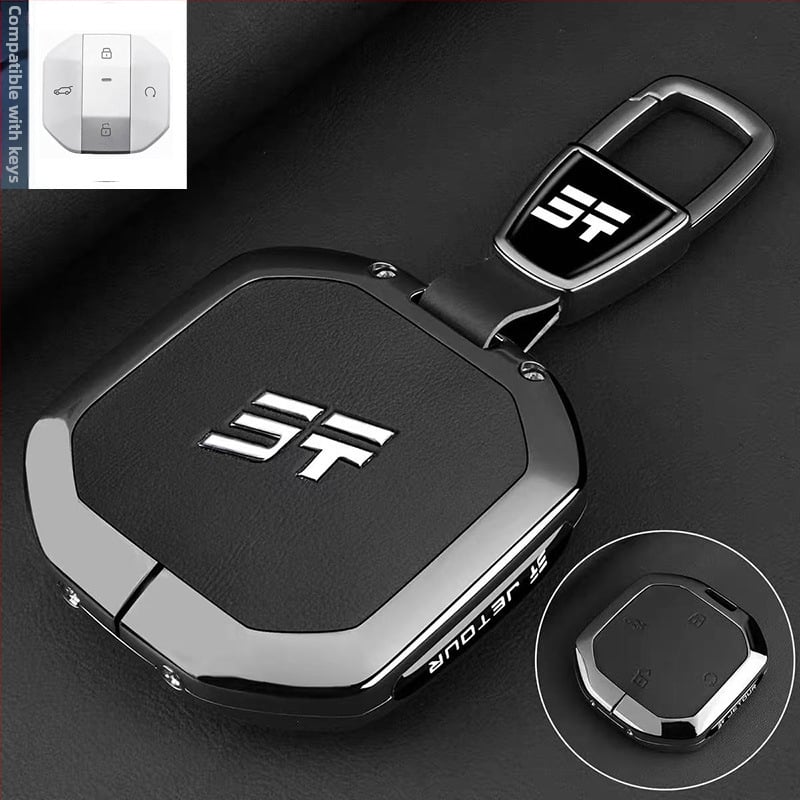 Carcasă de chei Jetour T2 Traveler, Shanhai, T1 — aliaj zinc, stil high-end, personalizabil; compatibil cu 26 modele Jetour.