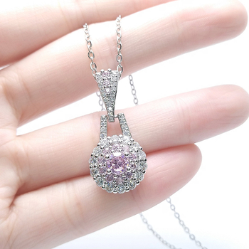 Set nakita (naušnice + ogrlica) od bakra, križni lanac, privjesak s ugradnjom raznih dragulja, uzorak srce/kaplja/zvono, ženski lagani luksuzni stil