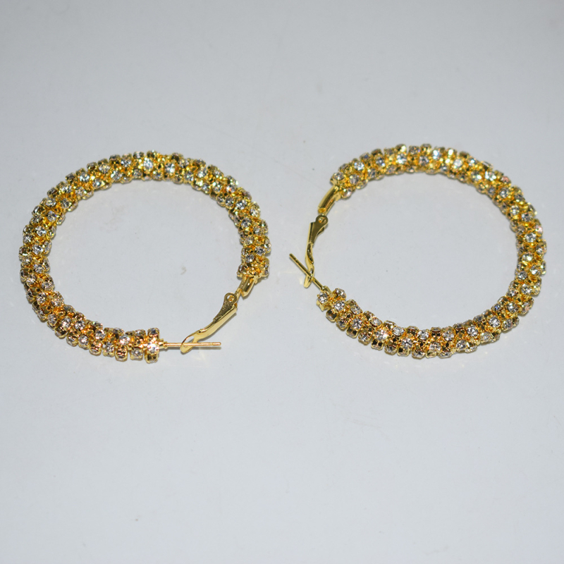 Cercei geometrici din cupru, placare electroplată, cod EH-3006