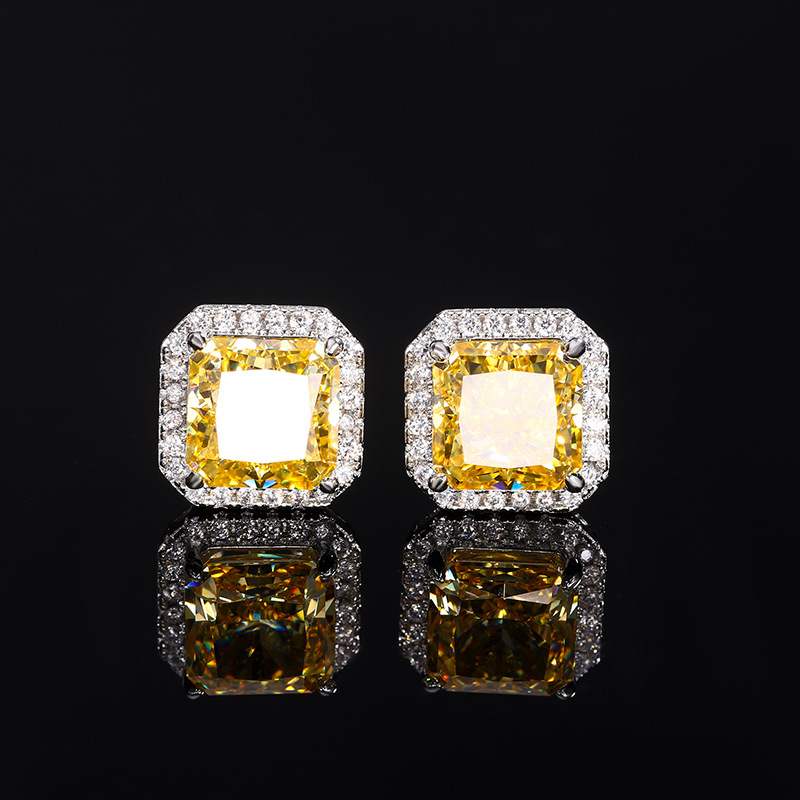 Cercei: Design geometric (cupru placat cu aur, tratament cu diamant, pentru femei)