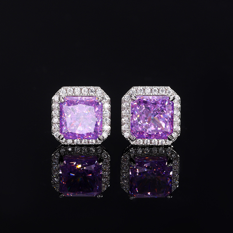 Cercei: Design geometric (cupru placat cu aur, tratament cu diamant, pentru femei)