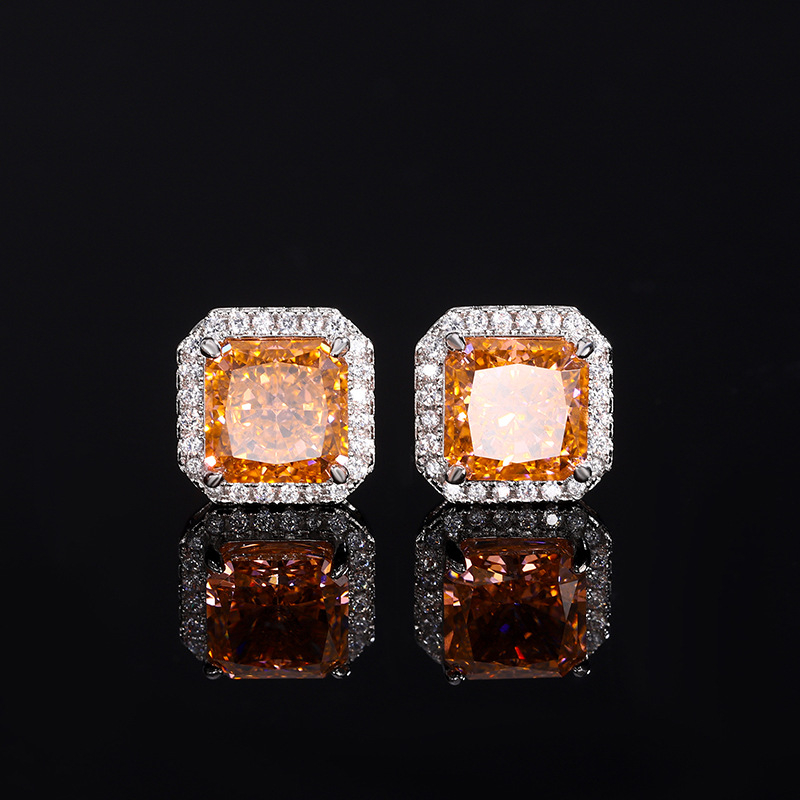 Cercei: Design geometric (cupru placat cu aur, tratament cu diamant, pentru femei)