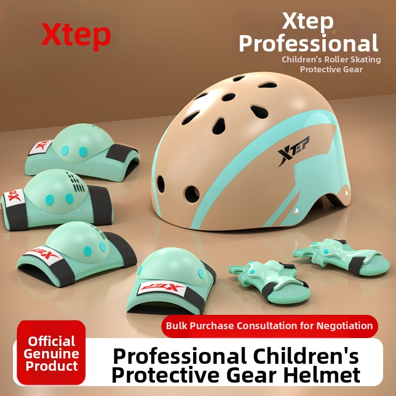 Bērnu aizsargkomplekts ar ķiveri un ceļgalu aizsargiem skrituļslidošanai - ABS ķivere, putu pildījums, piemērots riteņbraukšanai un board sportiem