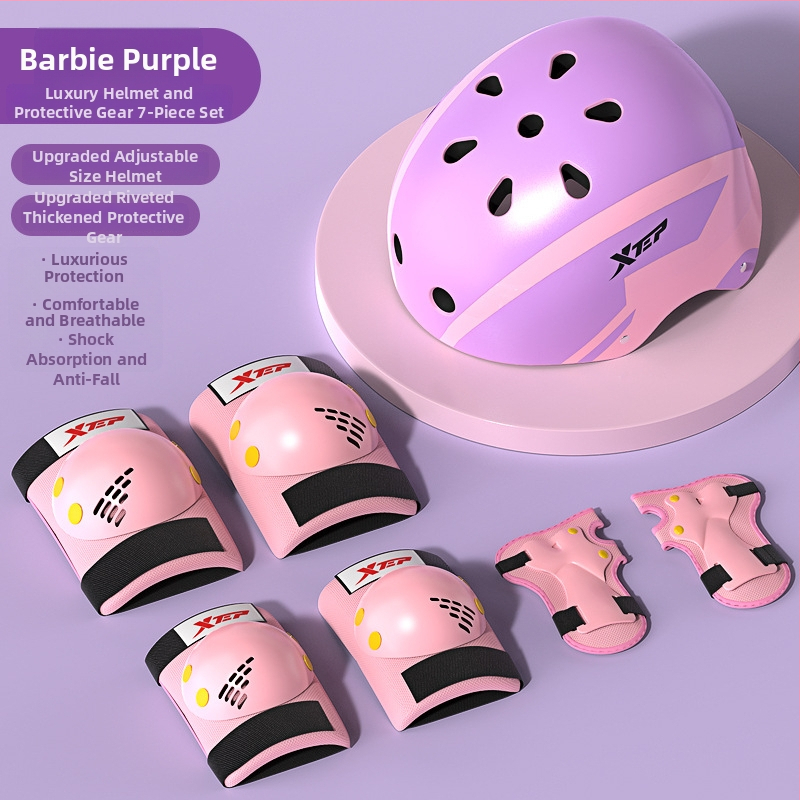 Bērnu aizsargkomplekts ar ķiveri un ceļgalu aizsargiem skrituļslidošanai - ABS ķivere, putu pildījums, piemērots riteņbraukšanai un board sportiem