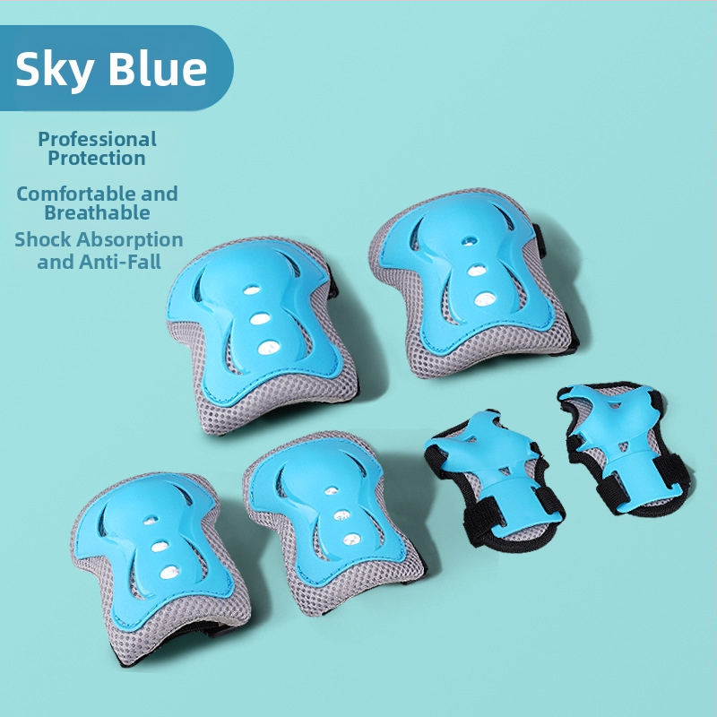 Bērnu aizsargkomplekts ar ķiveri un ceļgalu aizsargiem skrituļslidošanai - ABS ķivere, putu pildījums, piemērots riteņbraukšanai un board sportiem